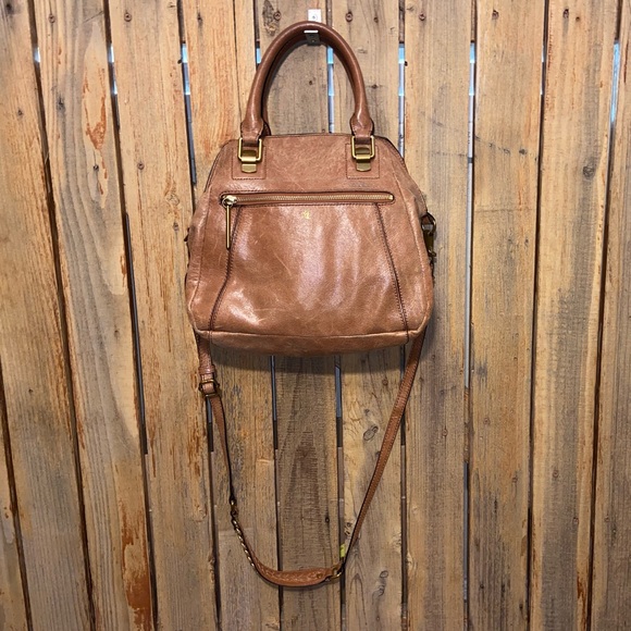 Elliott Lucca Brown Leather Satchel - Picture 3 of 14